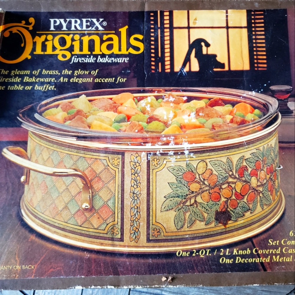 NIB Vintage 6245-F Pyrex Originals Fireside Bakeware Set 2